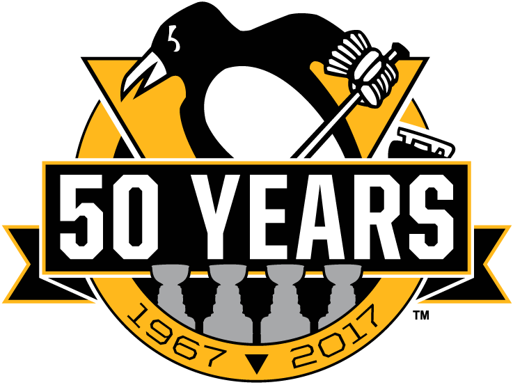 Pittsburgh Penguins 2017 Anniversary Logo iron on transfers for clothing